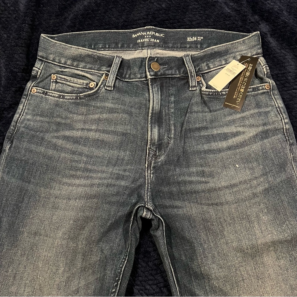 Banana Republic Travel Jean 32x34 Slim Fit NWT